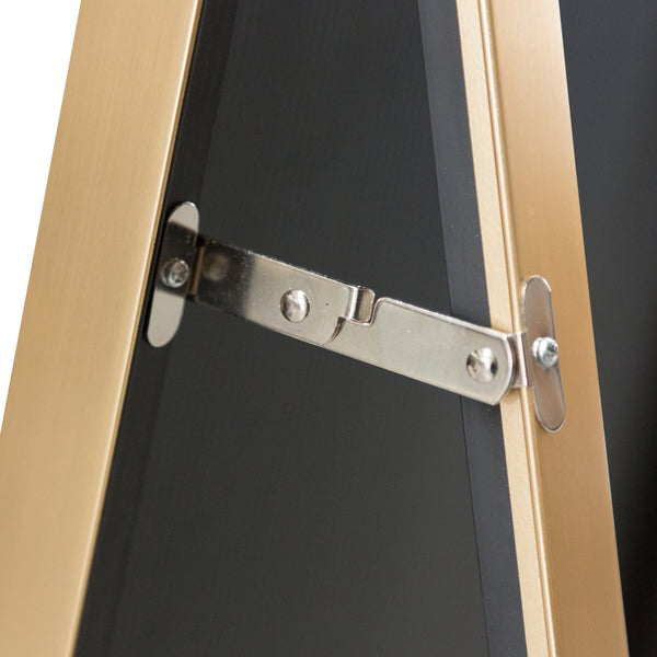 Specchio da terra Barletta 150x35cm inclinabile oro