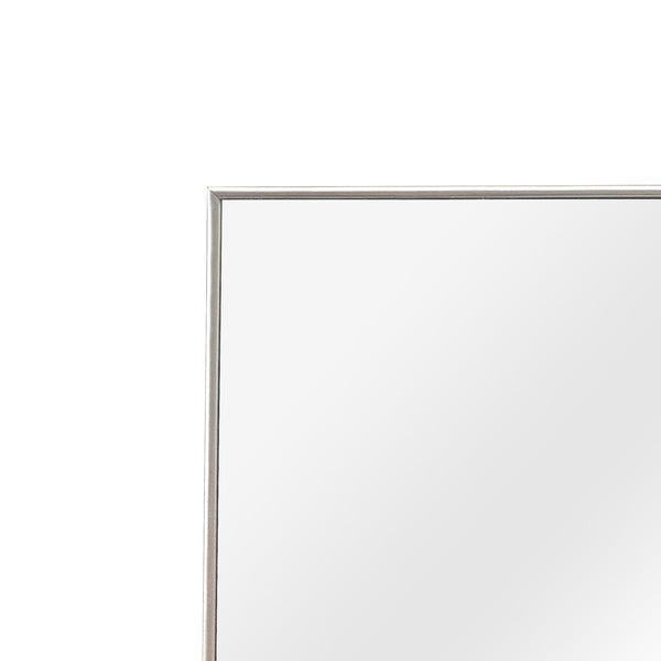 Specchio da terra Barletta, 150x35cm, inclinabile, argento