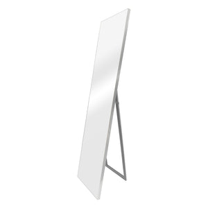 Specchio da terra Barletta, 150x35cm, inclinabile, argento