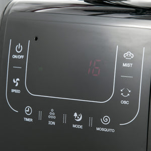 Standventilator mit 3,1 Liter Wasserzerstäuber 135cm 3 Modi