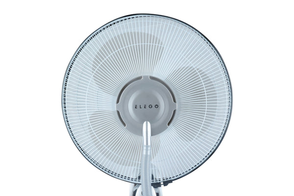 Standventilator mit Sprühnebel FOGGY silber
