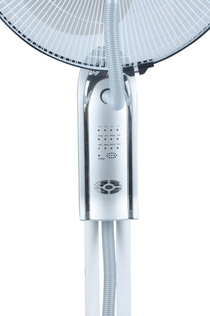 Standventilator mit Sprühnebel FOGGY silber
