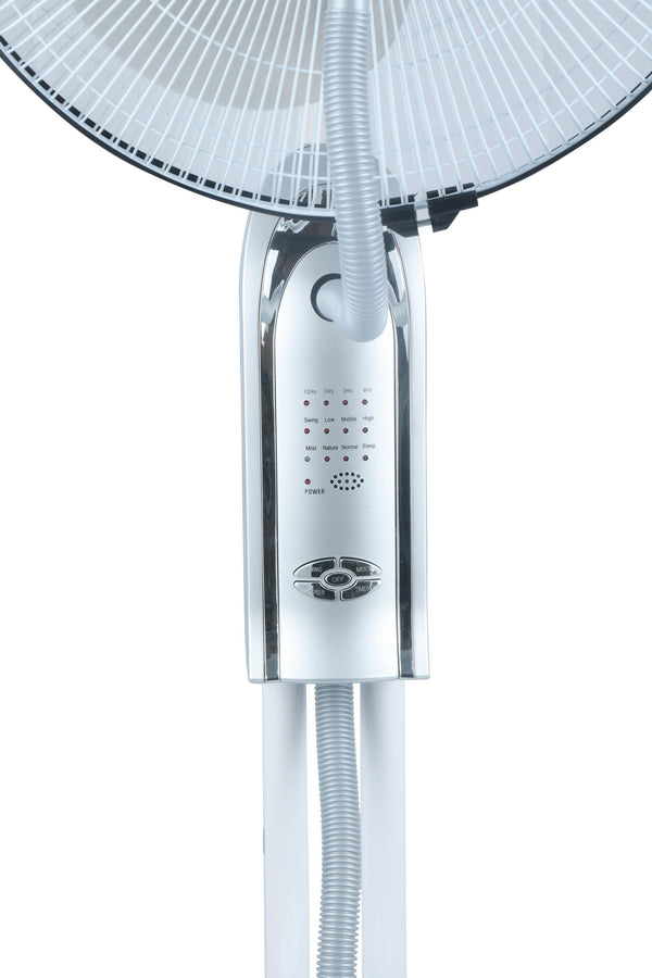 Standventilator mit Sprühnebel FOGGY silber