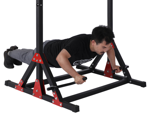 Stationäre Klimmzugstange mit Dip Station KRONOS 150 kg