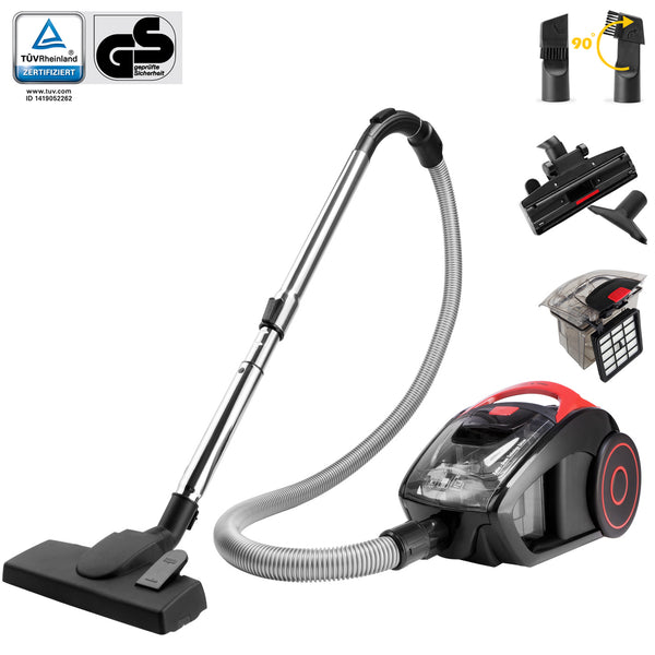Bagless vacuum cleaner, multi-cyclone, 1000W
