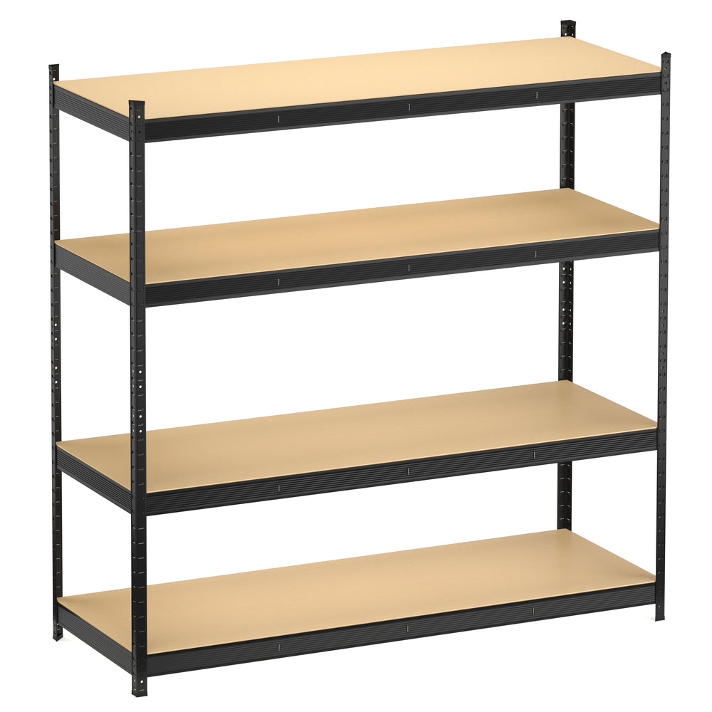 Scaffale 180 x 60 x 180 cm nero/marrone