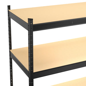 Steckregal 180 x 60 x 180 cm schwarz/braun