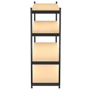 Steckregal 180 x 60 x 180 cm schwarz/braun