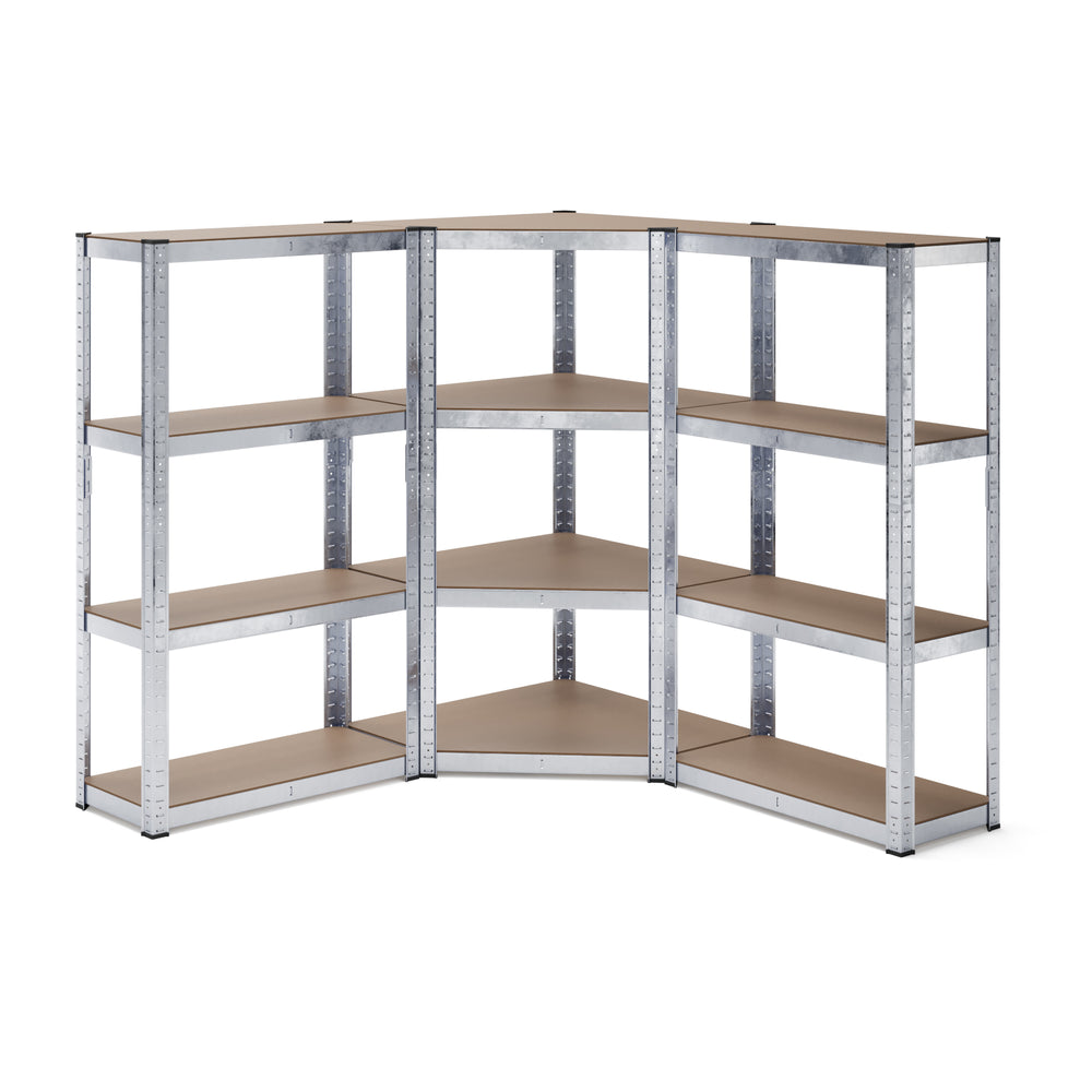 Scaffale angolare, 3 pezzi, 160 cm