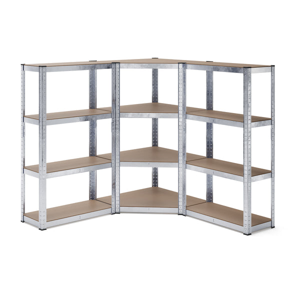 Steckregal Eckregal 3-teilig 160 cm
