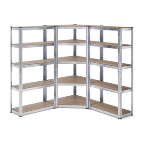 Steckregal Eckregal 3-teilig 180 cm