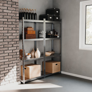 Steckregal Metall 80 x 40 x 180 cm 2er Set
