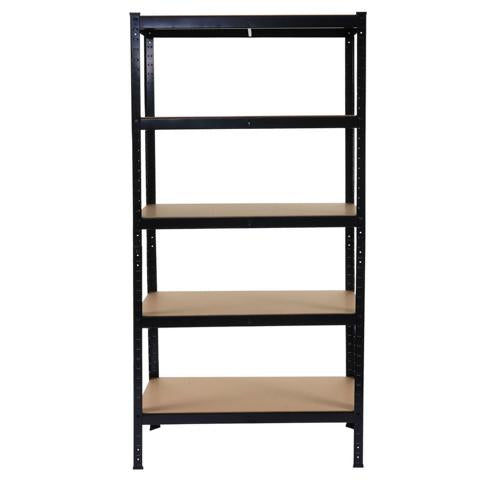 Steckregal Werkstattregal 175kg 180x90x40cm Schwarz