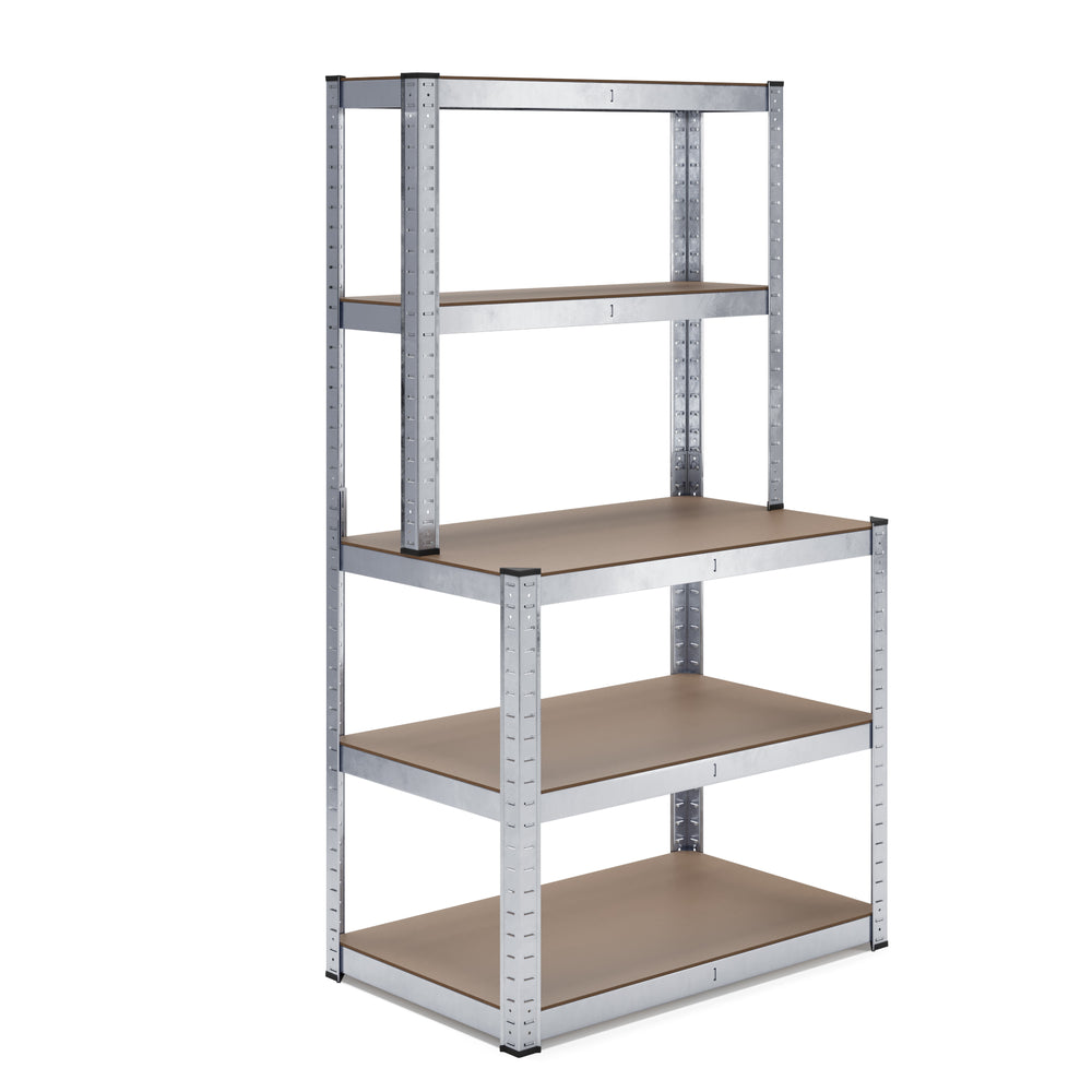 Scaffalatura con banco da lavoro 100 x 60 x 180 cm