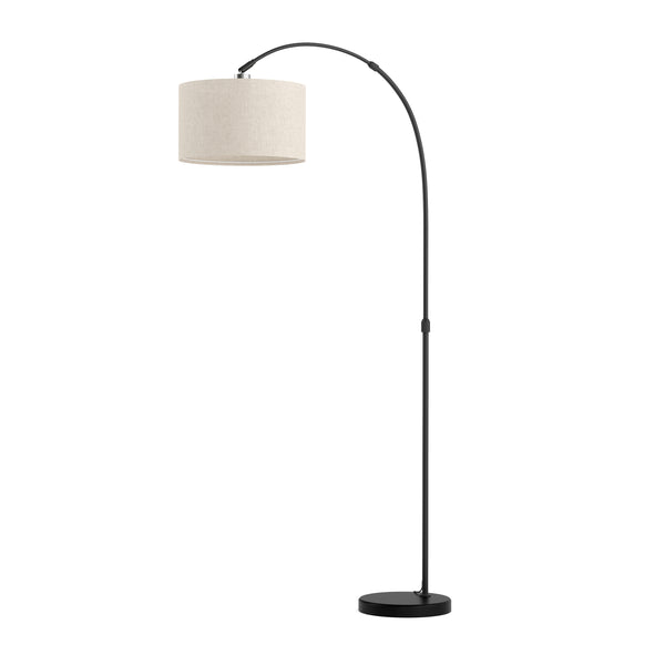 Stehlampe Bogenlampe SOLIS beige/schwarz