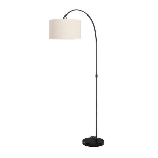 Stehlampe Bogenlampe SOLIS beige/schwarz