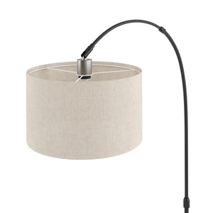 Stehlampe Bogenlampe SOLIS beige/schwarz