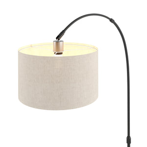 Stehlampe Bogenlampe SOLIS beige/schwarz