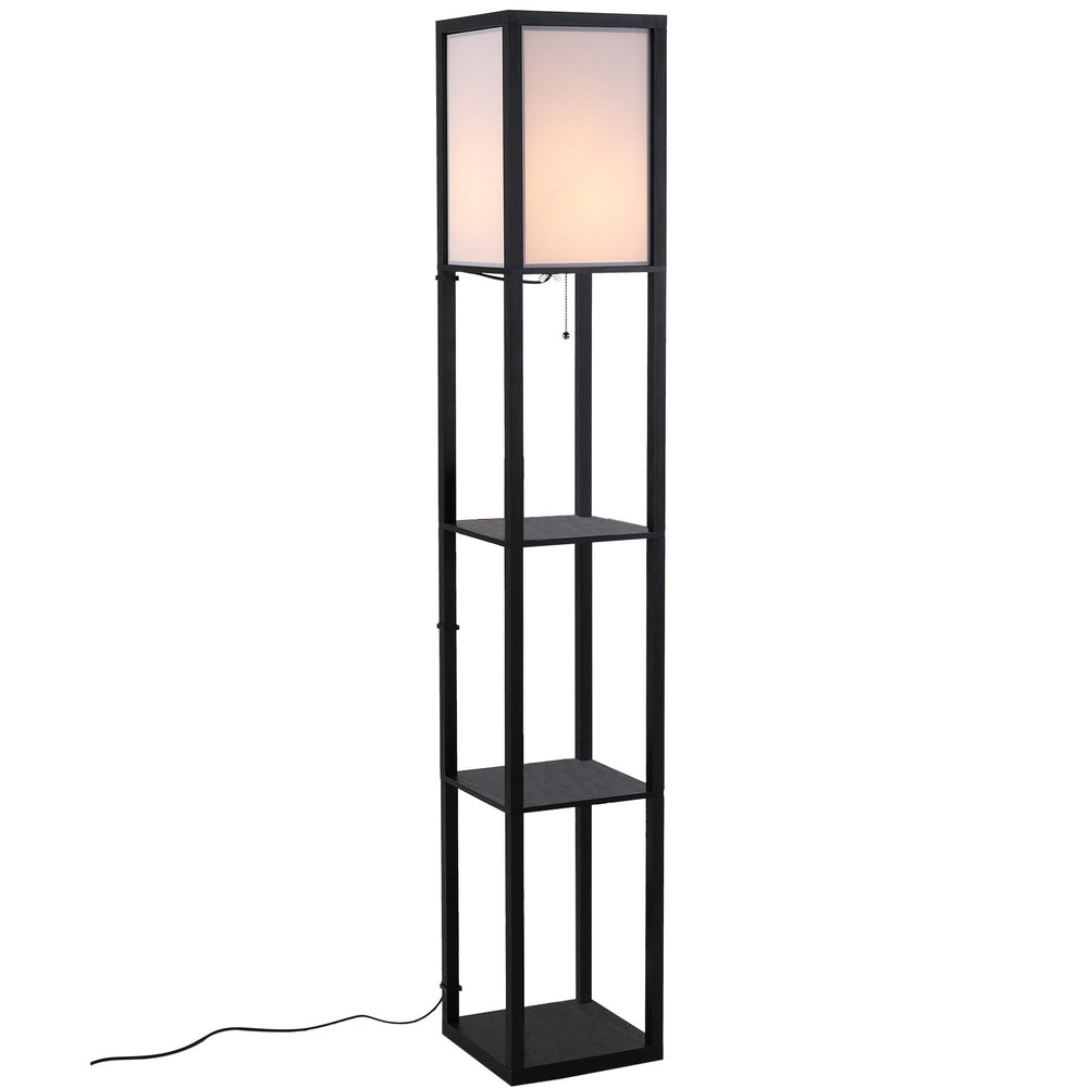 Lampada da terra libreria con 3 ripiani 160cm