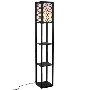 Stehlampe Bücherregal mit 3 Ablagen 160cm