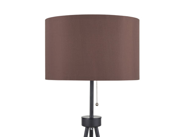 Stehlampe LUZIA braun/schwarz