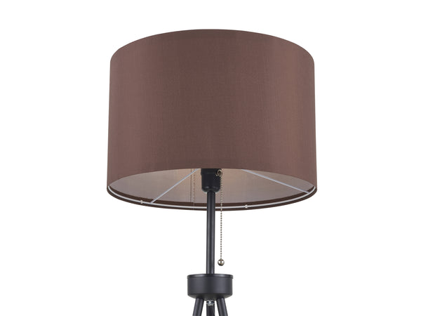 Stehlampe LUZIA braun/schwarz