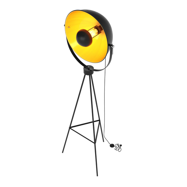 Stehlampe NOVA schwarz/gold