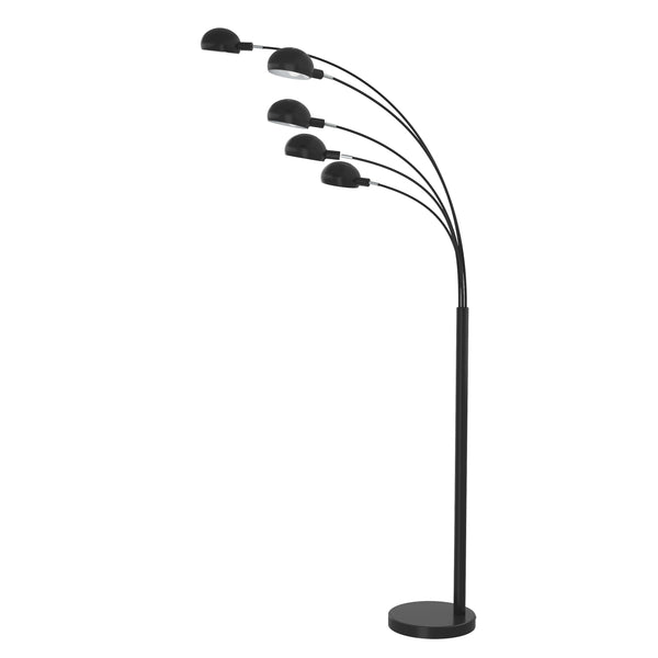 Stehlampe PALMYS 5 flammig schwarz