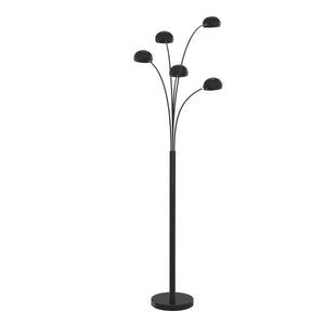 Stehlampe PALMYS 5 flammig schwarz