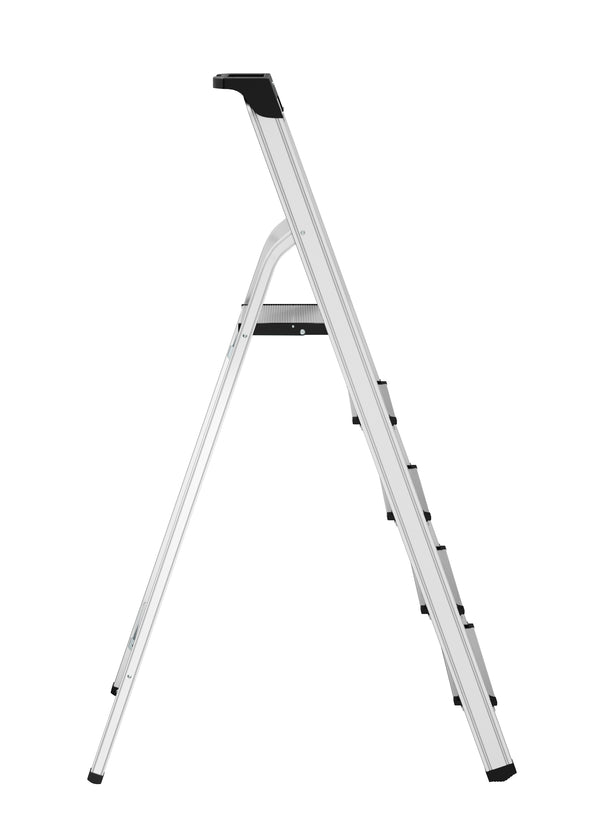 Scala a pioli 5 gradini argento/nero