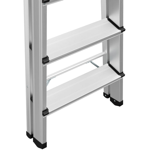 Scala a pioli 5 gradini argento/nero