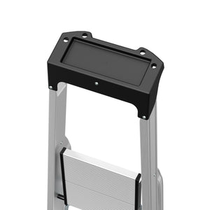 Scala a pioli 5 gradini argento/nero