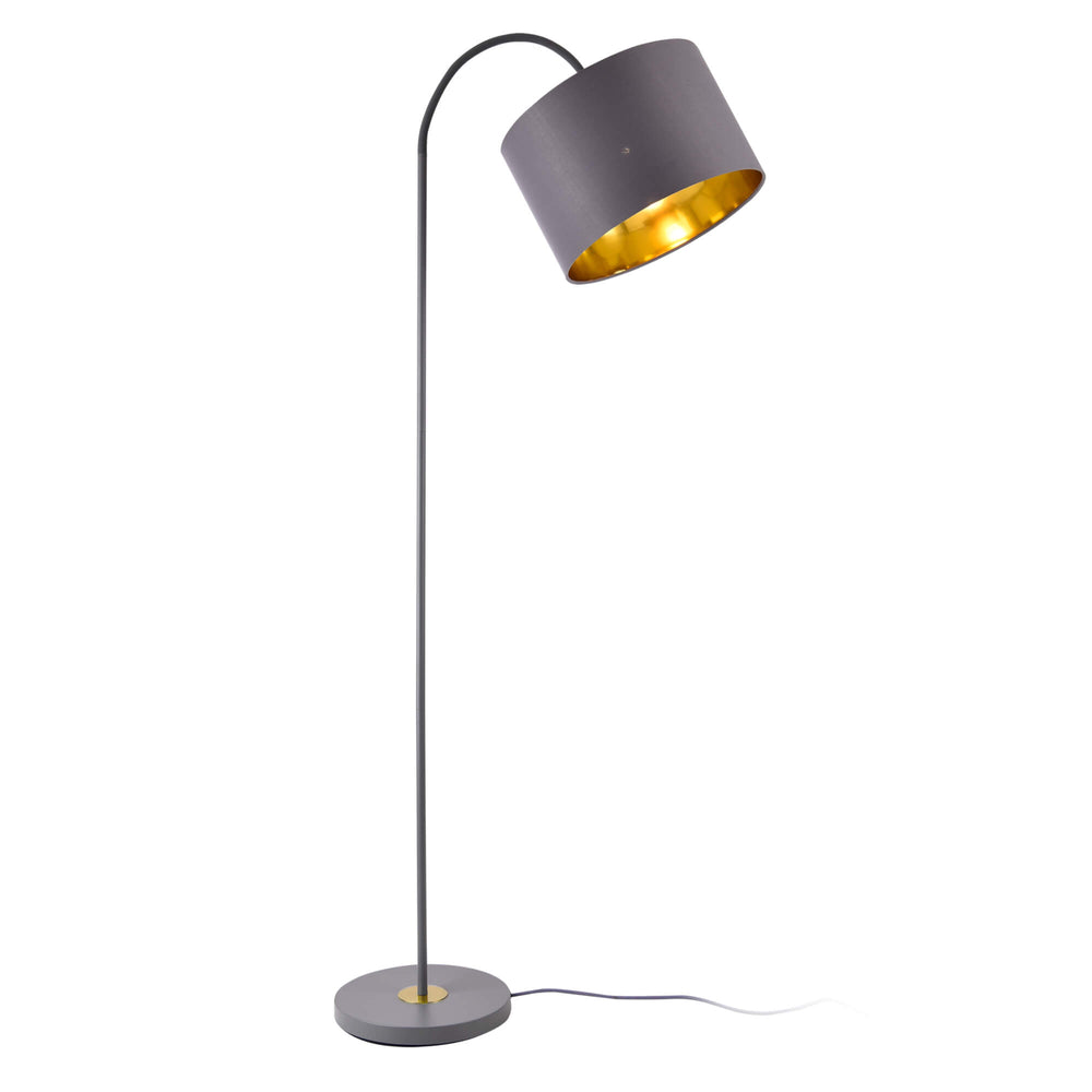Floor lamp Toledo 173cm 1xE27 Metal Grey
