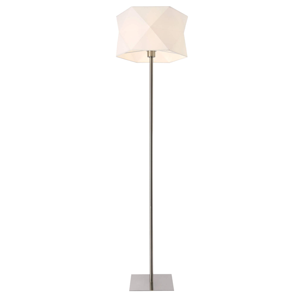 Narwa floor lamp 152cm E27 60W metal chrome/white