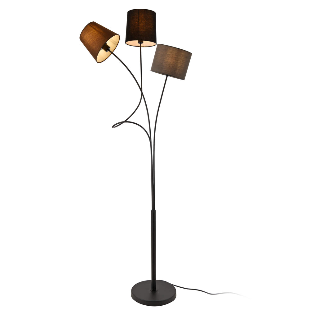 Treviso floor lamp, 146cm, 3-light, E14, metal
