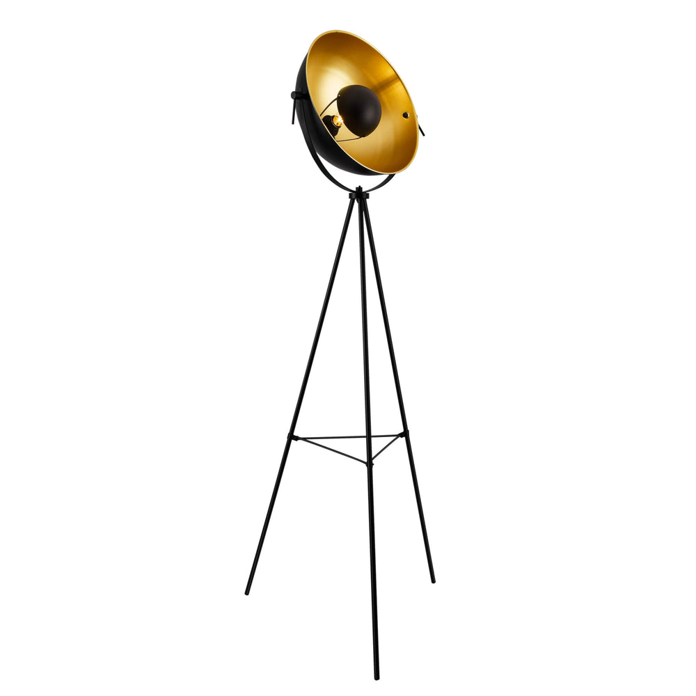 Angers floor lamp, 158cm, Max 60W, E27, metal, brass, black