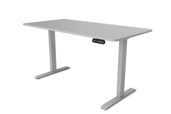 Bureau assis-debout électrique BASIC gris 140 x 70 cm