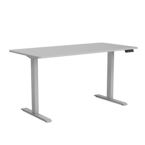 Bureau assis-debout électrique BASIC gris 140 x 70 cm