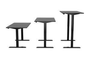 Bureau assis-debout électrique BASIC noir 140 x 70 cm