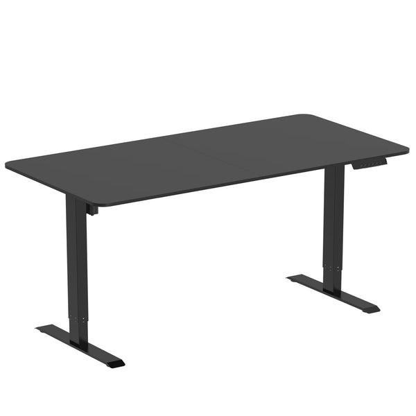 Scrivania elettrica in piedi BUDGET nera 120 x 60 cm
