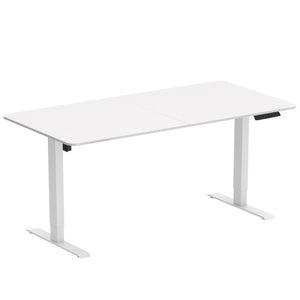 Bureau assis-debout électrique BUDGET blanc 140 x 70 cm
