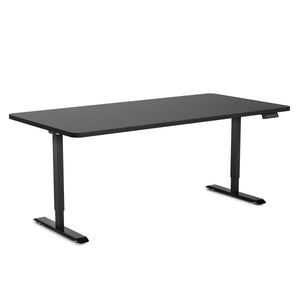 Electric standing desk, black, 160 x 80 cm