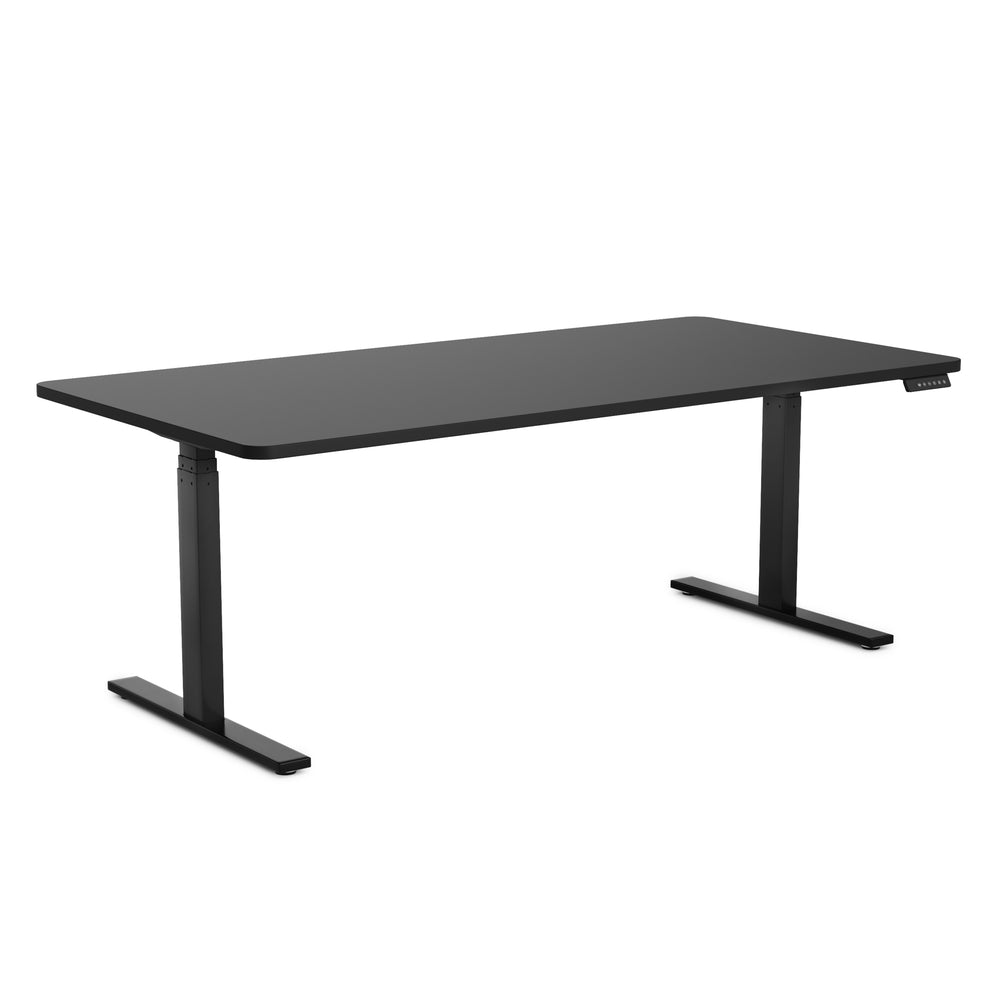 Stehpult elektrisch schwarz 180 x 90 cm