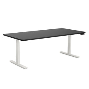 Electric standing desk, black/white, 180 x 90 cm