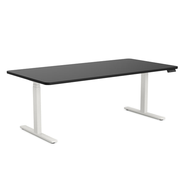 Electric standing desk, black/white, 180 x 90 cm