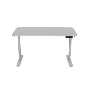 Bureau assis-debout électrique, gris, 120 x 60 cm
