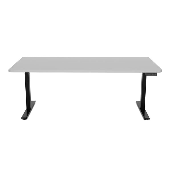 Electric standing desk, grey/black, 180 x 90 cm