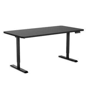Electric standing desk, black, 140 x 70 cm