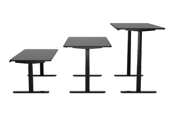 Electric standing desk, black, 180 x 90 cm