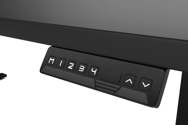 Electric standing desk, black, 180 x 90 cm